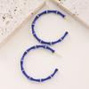 Fashion exaggerated personality enamel oil dripping bamboo large circle earrings atmospheric simplicity high sense earrings