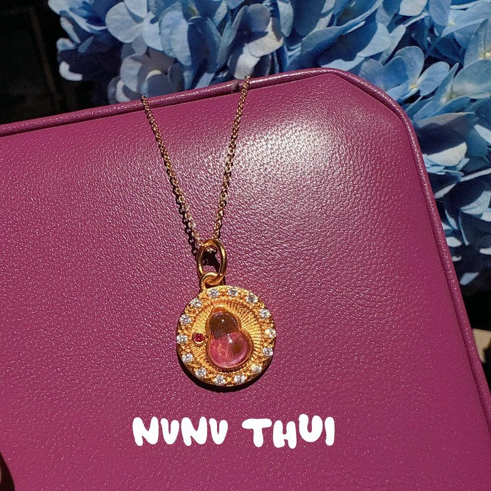 Ancient Flower Silk Snail, Spirit Snake Gourd Copper Coin Pendant Necklace, New Chinese Style, Crushed Ice Ice Gourd Fulu Necklace