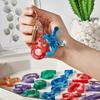 Diy Crystal Resin Drop Glue Alphabet English Word Pendant Keychain Silicone Mirror Handmade Mold Halloween Jewelry