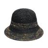 Summer Women's Knitted Fisherman Hat Hollow Sunscreen and Sunshade Colorful Straw Hat