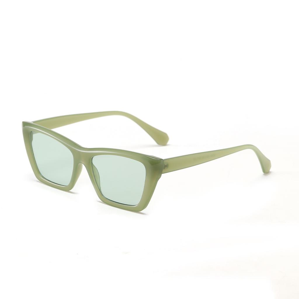 Glasses 2255 Cat Eyes Multi-Colored Plastic Frame Sunglasses Women, Colored Sunglasses Men