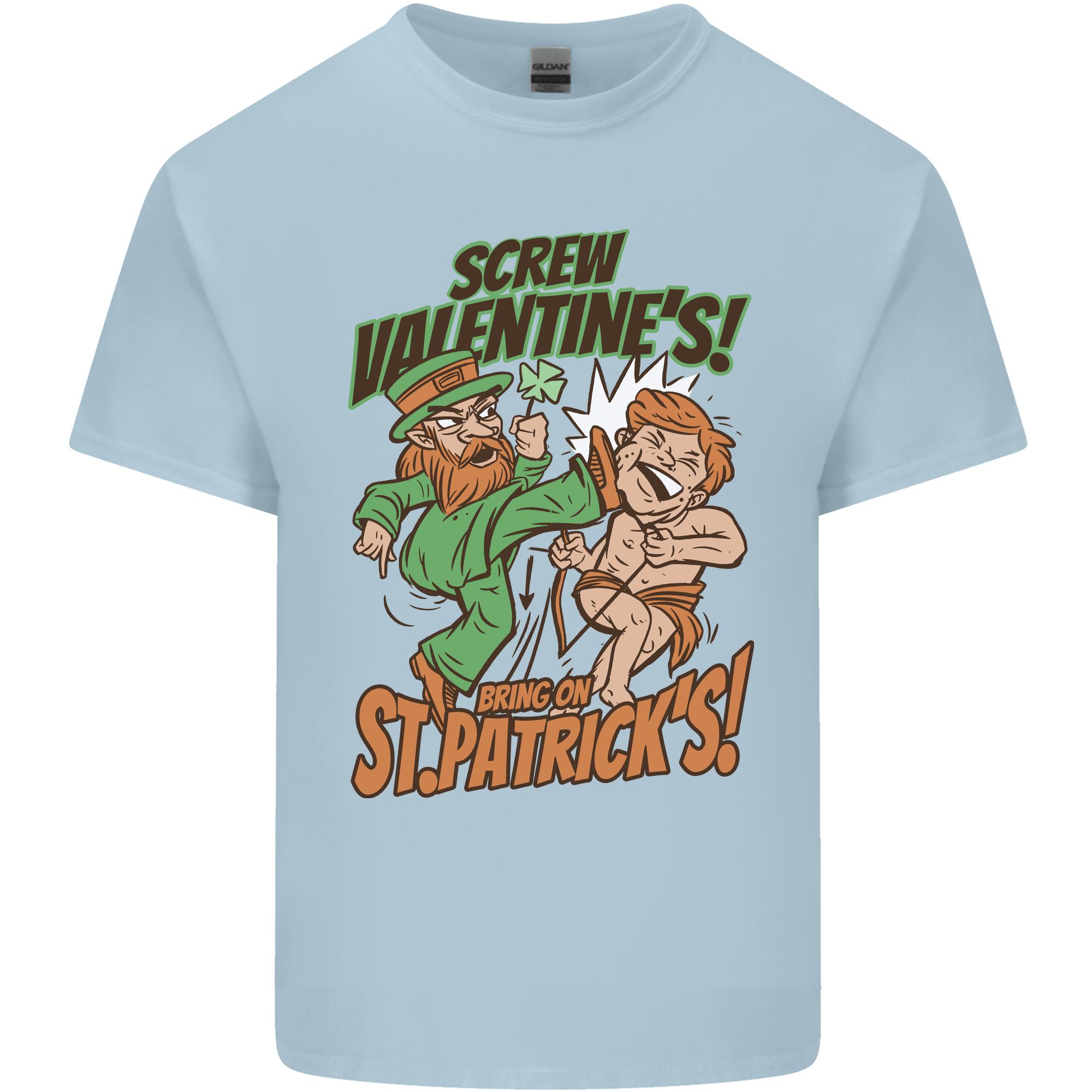 Screw Valentines Day Funny St Patricks Unisexs Light Cotton TShirt S