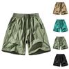 Summer Men's Digital Printed Camouflage Shorts, Flexible Elastic Cropped Sports Shorts