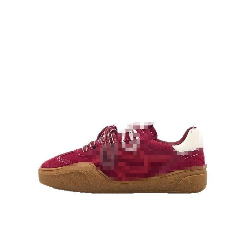 Leather soft sole soft surface shoes spring new embroidery casual sports shoes board shoes