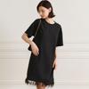 Waiwaiaiem Yy_Fringed Loose-Fit Dress_Black