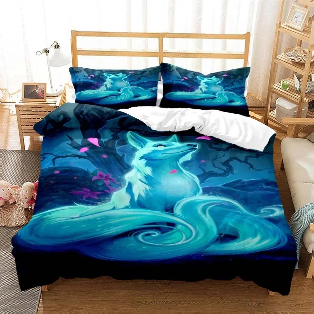 Wolf Digital Print Polyester Bedding Sets Child Kids Covers Boys Bed Linen Set For Teens Bedding Set Bed Comforter Set