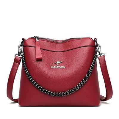 Große Kapazität Tasche Damen Tasche Mode weiche einzelne Schultertasche Umhängetasche Mama Tasche
