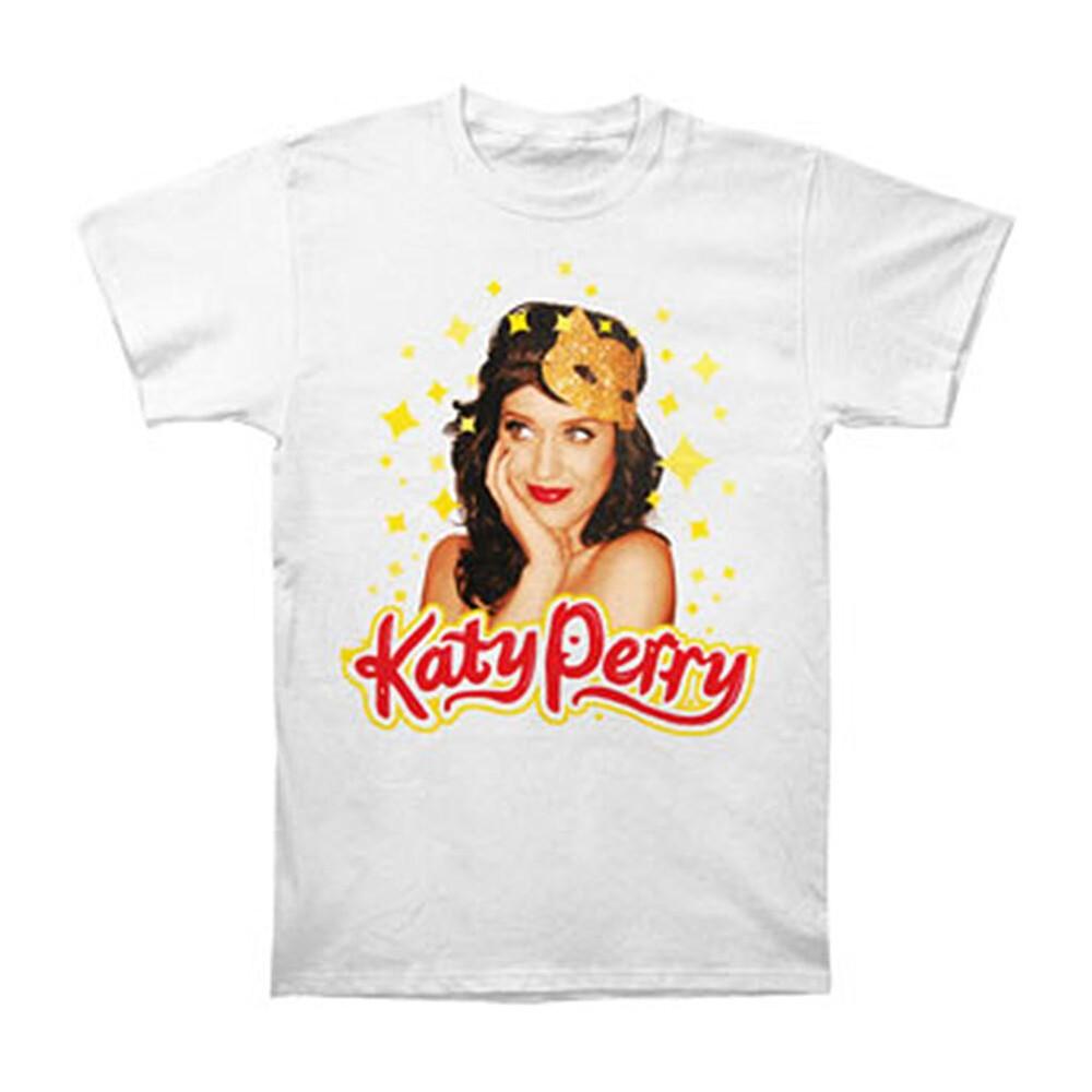 Katy Perry Men's Kitty Mask 09 Tour T-shirt White Unisex T-Shirt