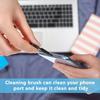 13-Piece Type-C Phone Earphone Universal Dust Plug Set, Phone Usb-C Dust Cover, Comes with 6 Lanyards and 1 Cleaning Brush, Daily Care Kit for Phones