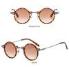 New Glasses Gradient Clear Lens Driving Shades Punk Sun Glasses Small Round Sunglasses Eyewear