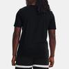 Under Armour Letter Print Crew Neck Short Sleeve T-Shirt Men Tops Black 1370234-001