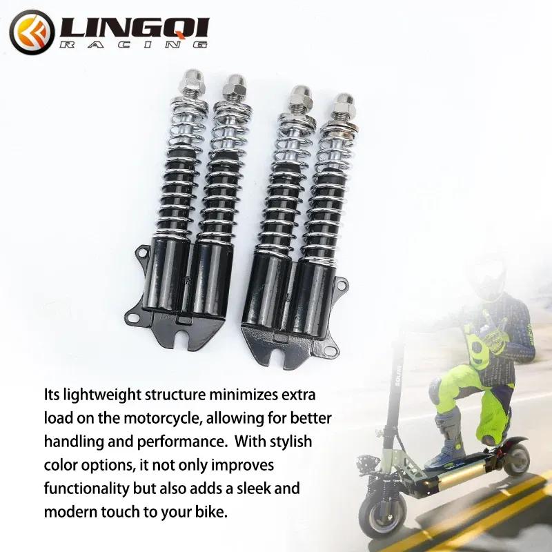 LINGQI RACING Front Wheel Hydraulic Spring Shock Absorber For Electric Off-road Scooter Kugoo Dirt Pit Mountain Bike MTB