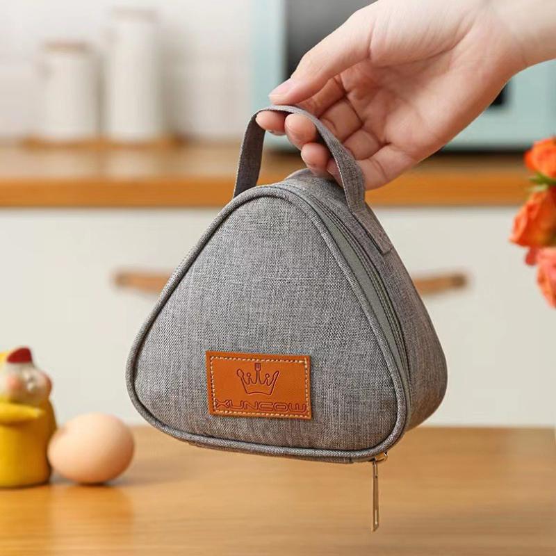 Rice Ball Bag, Insulated Lunch Bag, Triangular Bento Bag, Milk, Sandwich, Egg, Breakfast Bag, in Stock, Insulated Bag