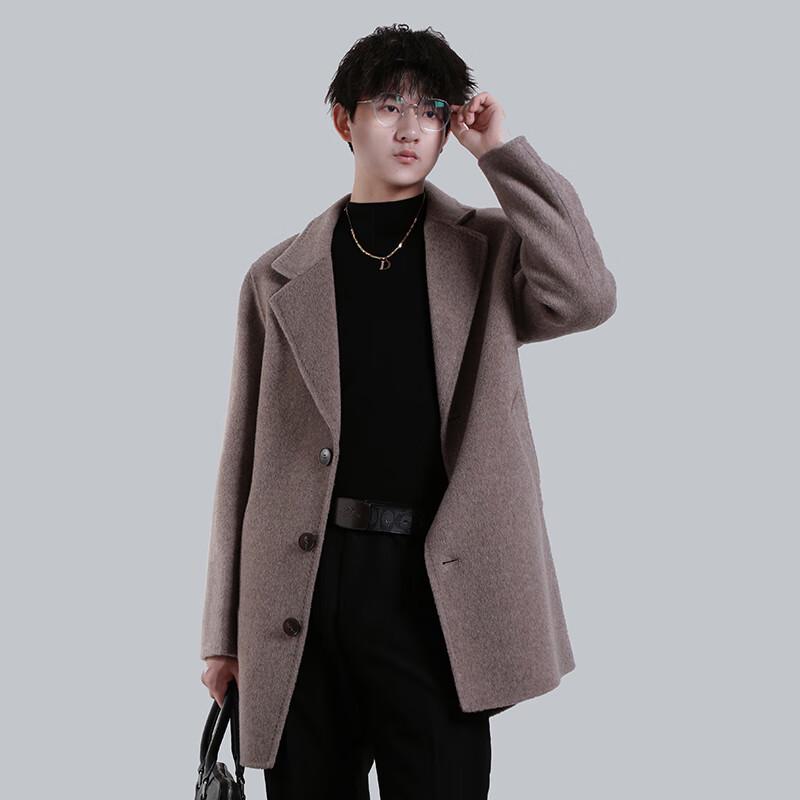 

Мужское пальто премиум-класса средней длины из смесовой шерсти 190