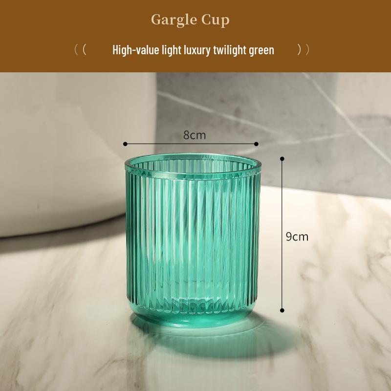 

Sleek Transparent Couple Toothbrush Holder with Base 401-500ml