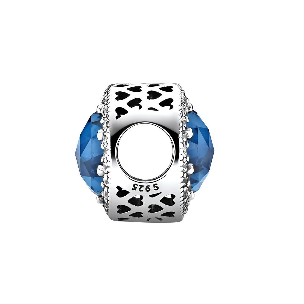 Pandora Brilliant Deep Blue Bead 925 Silver Necklace Women necklace 791725NMB