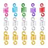 10Pcs DIY Dreadlocks Beads Charms Cuffs Tubes Hair Accessories Spring Hair Rings African