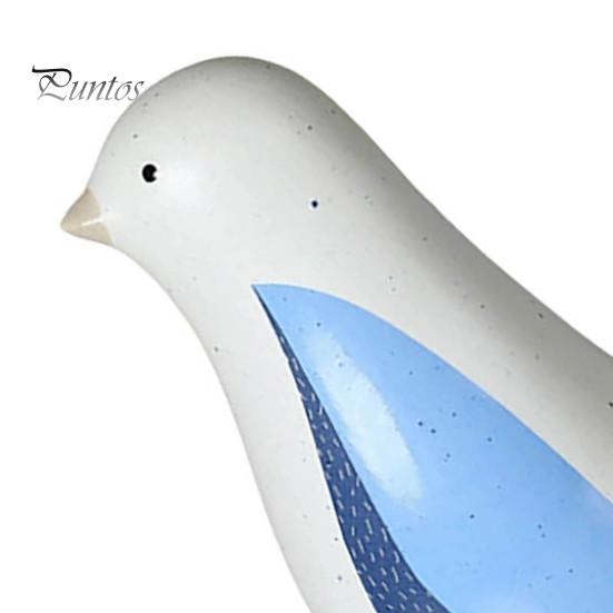 Nordic Style Blue Bird Ornament Ceramic Figurine, Decorative Ornament, Modern Minimalist Tabletop Decorations for Living Room Sculpture Bedroom Shelf