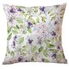 Chinesischer Stil Blumen und Grüne Blätter Kissenbezug Blumen und Blätter Sofa Kissen Sitzkissenbezug Premium Langlebig