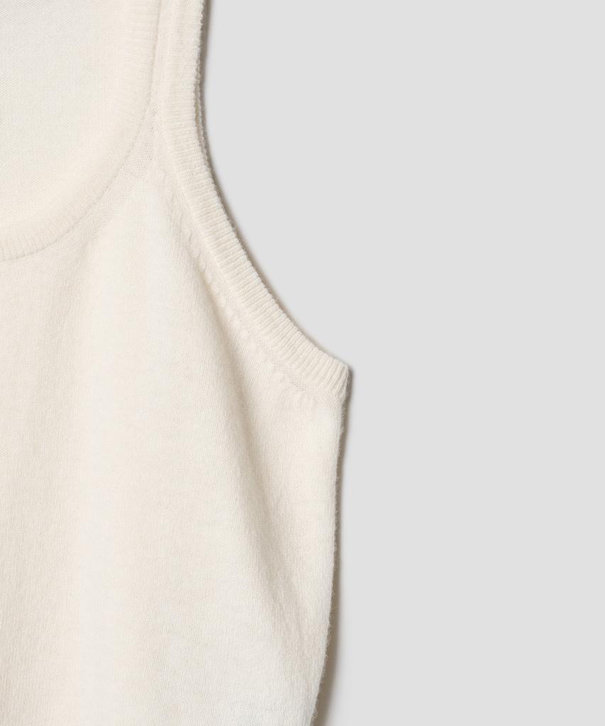 TTUDEMENT Two-Way Knit Bustier Ivory