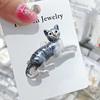 Korean Style Zodiac Rat Cartoon Brooch - Fashionable Animal Pin Accessory