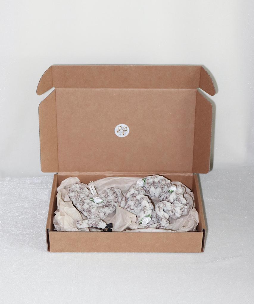 SUNAE Holiday Rose Keyring Set_Brown
