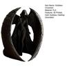 3D Printed Dark Goddess Figurine Vintage Gothic Winged Women Statue Desktop Decoration
