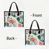 Floral Pattern Casual Tote Bag for Daily Shopping Commute Portable Stylish Shoulder Handbag