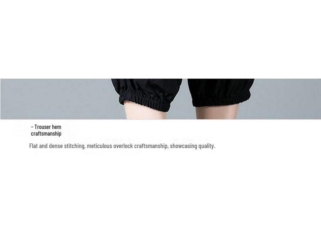 Women's Summer Elastic Waist Embroidered Pants - Perfect for Mother's Day and Grandma's Wardrobe