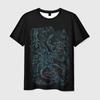 Newest Demon Samurai Mask Sakura 3D Print T shirts For Men/Women Crew Neck Short sleeve Top Fashion Oversized Punk Style T shirt