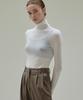 Nigaennikol [Essential] Turtleneck Slim Knit Top_Ivory