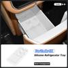 For GEELY Zeekr 9X 2025 Rear Row Refrigerator Storage Box Silicone Non-Slip Fridge Mat Cup Holder Organizer Car Accessories