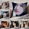 Cute Talented Chinese Beautiful Actress RRosy Cushion Cover Throw Pillow Cover Hidden Button Durable Polyester Chair Cushion