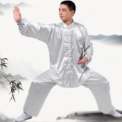 2Pcs Men/'s Chinese Tang Tops Kung Fu Suit Wing Chun Martial Art Uniform Costume