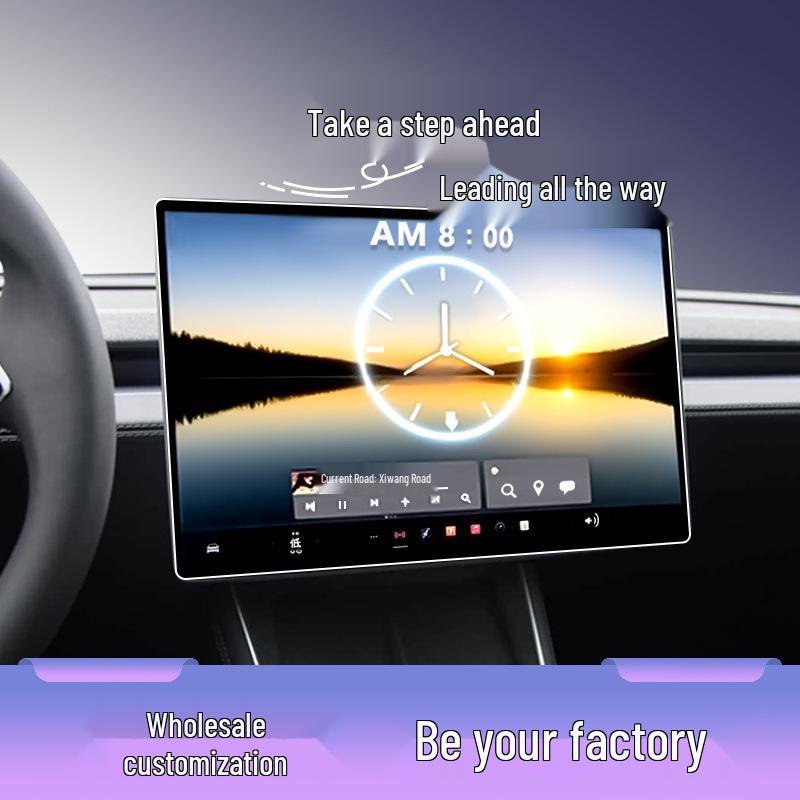 Tesla Y Rear Seat Navigator Tempered Glass Screen Protector - Full Coverage (26 Models, New for 2026)