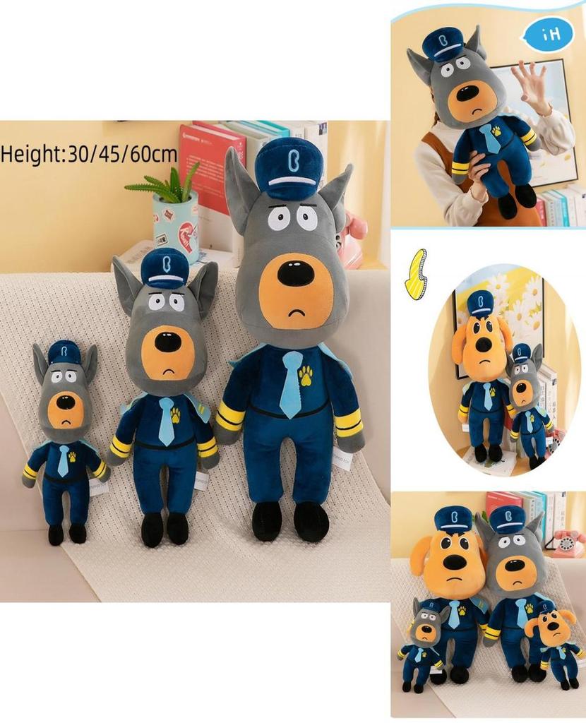 Sheriff Labrador Plush Toy Soft And Cuddly Stuffed Animal Yellow/grey 30cm 45cm 60cm