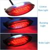 DREAMIZER Universal Motorcycle 28 LED Tail Lights Run Driving License Plate Light Rear Brake Indicator Lamp Compatible with Bobber ATV Quads Street