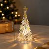 Crystal Christmas Tree Night Light Christmas Desktop Ornament Xmas Tree Lamp Christmas Gift Glow In The Dark Home Decor