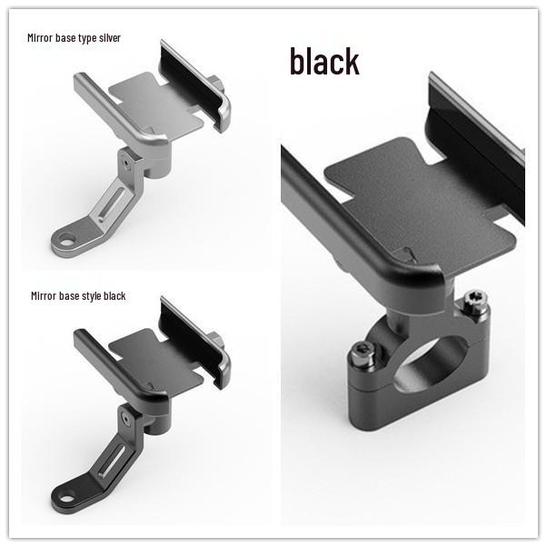 Aluminum Alloy Phone Holder for Motorcycle and Electric Bike Rearview Mirror