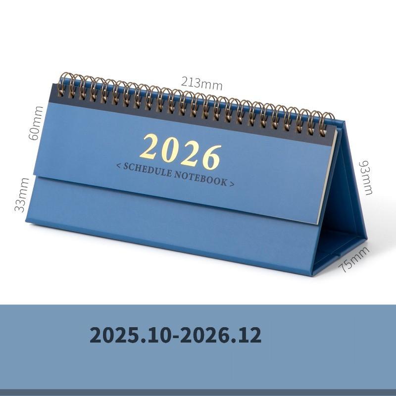 

2026 Calendar Mini Desk Calendar Creative Horizontal Calendar To Do List Daily Schedule Table Planner Portable Notes Desktop Decorations 2026