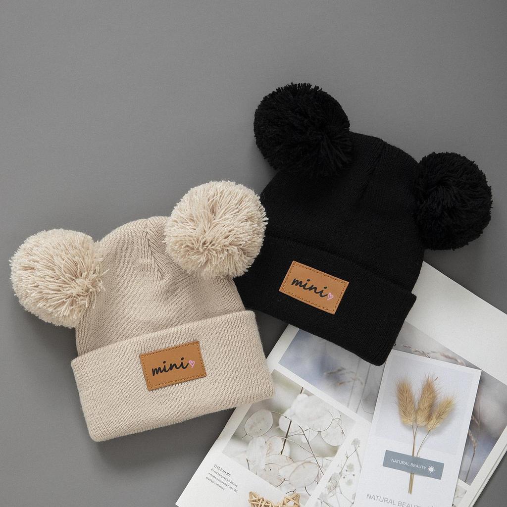 1/2 Stück Neugeborenes Baby Wintermütze Kinder Beanie Mütze für Mädchen Jungen Säuglingszubehör Kinderhüte Elastisch 0-3J Kleinkind Mädchen Jungen Mütze