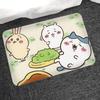 Cartoon C-Chiikawas Door Mat Washable Non-Slip Living Room Sofa Chairs Area Mat Kitchen Bedside Area Rugs