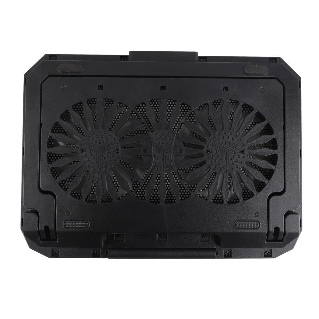 Base de Refrigeração para Laptop Ventilador Duplo Alimentado por USB Ângulo Ajustável Iluminação Cooler de Alta Velocidade para Laptop para