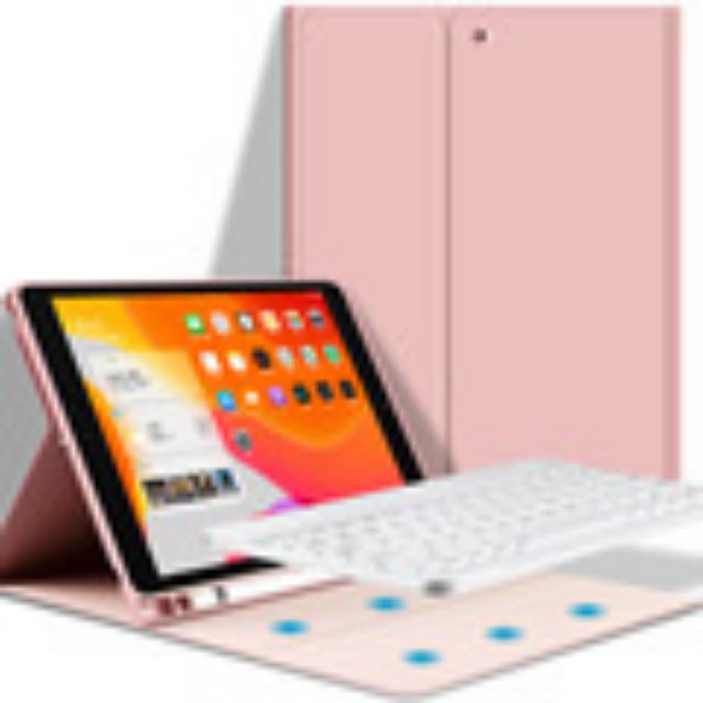 Bluetooth Keyboard Case for iPad 10 2024 Pro 11 Air 6 Premium Leather Cover with Wireless Typing