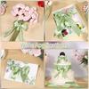 Sage Green Satin Ribbon 25 Yards Light Green Ribbon for Gift Wrapping Flower Bouquet Crafts Wedding Party Home Decoration
