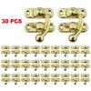 30Pcs Antique Bronze Box Hasps Iron Lock Catch Latches For Jewelry Chest Box Suitcase Buckle Clip Clasp  Wooden Box Hardware