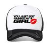 You Just Got Passed By A Girl Funny Baseball Cap Fashion Cool Summer Mesh Breathable Trucker Caps