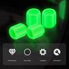 12Pcs Car Valve Hat Fluorescent Night Glowing Dust-proof Glow-in-the-dark Wheel Tyre Hub Luminous Valve