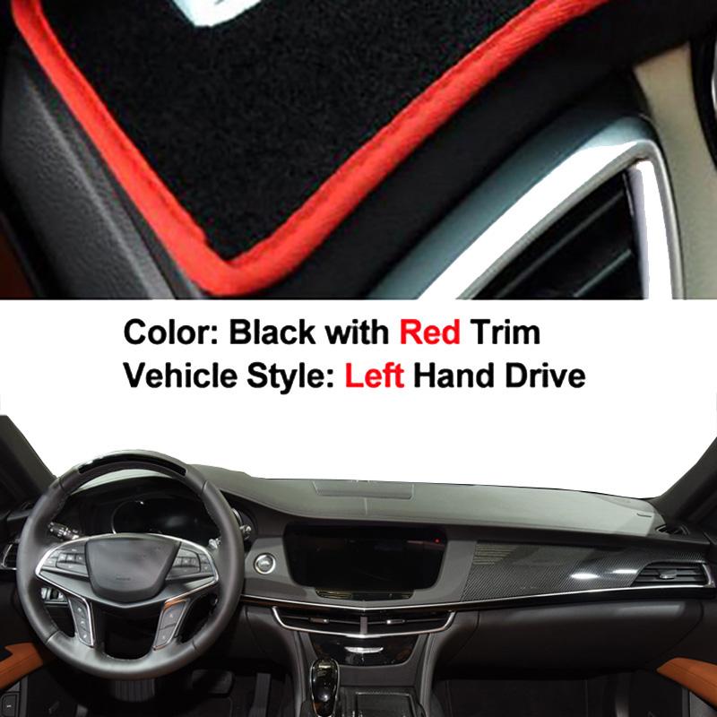Auto Car Dashboard Cover DashMat Carpet Cape For Cadillac CT6 2016 2017 2018 2019 2020 2026 Center Console Protector Sun-Shade