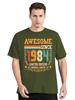 Vintage December 1984 Birthday T-Shirtunisex Clothing Oversized Tshirt O-neck Fashion Retro T Shirt Born In 1984 New Casual Tops